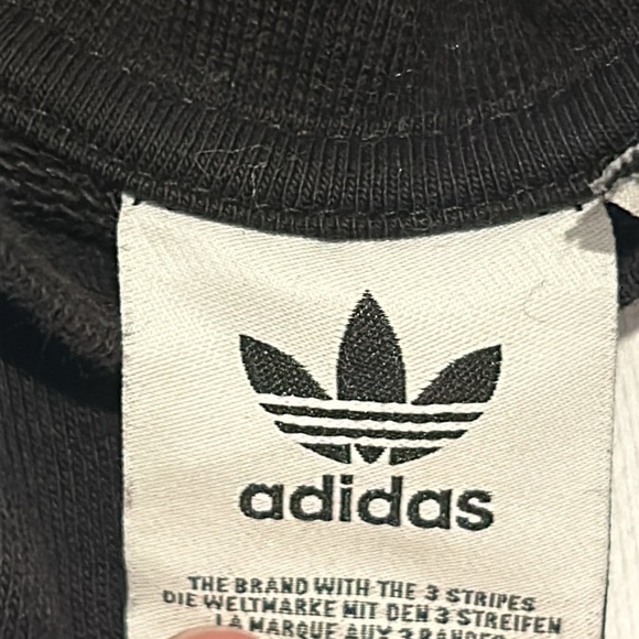 Adidas, Boys, Black Crewneck, Size 11-12 - Picture 2 of 4